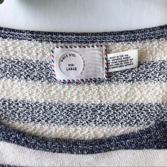 Anthropologie Postmark Striped/Floral Layered Top - Picture 3 of 7